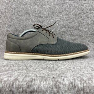 ✅Nunn Bush Chase Knit Plain Toe Oxfords Mens 9W Casual Shoes Grey Bloom + Kore